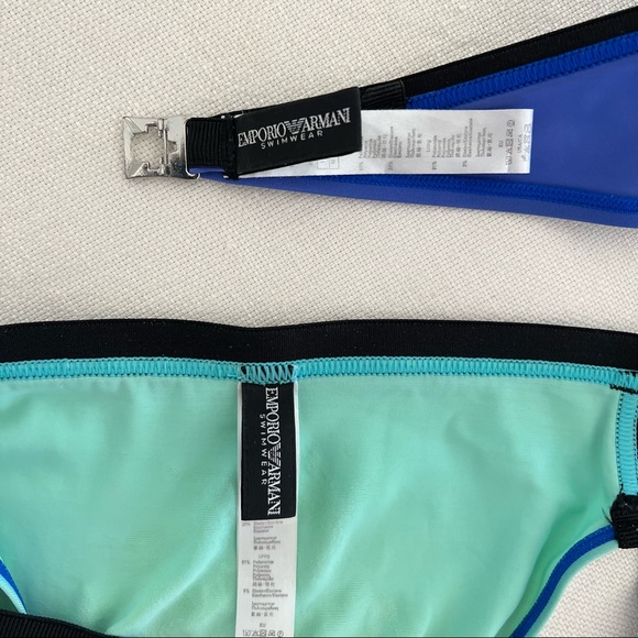 Emporio Armani SWIM color block bikini swimsuit XS - Picture 3 of 5